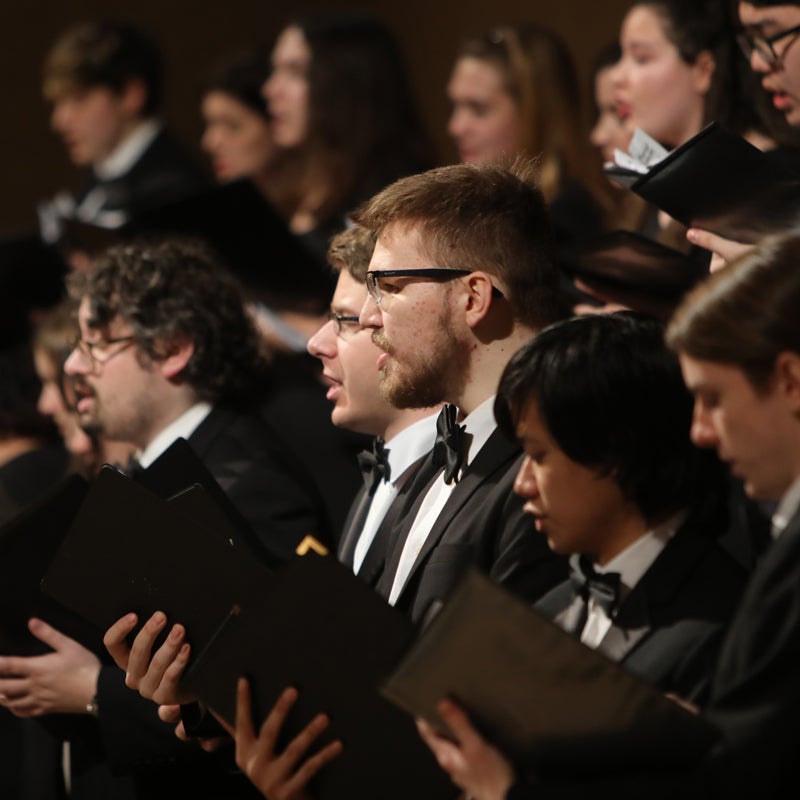 Choir singing