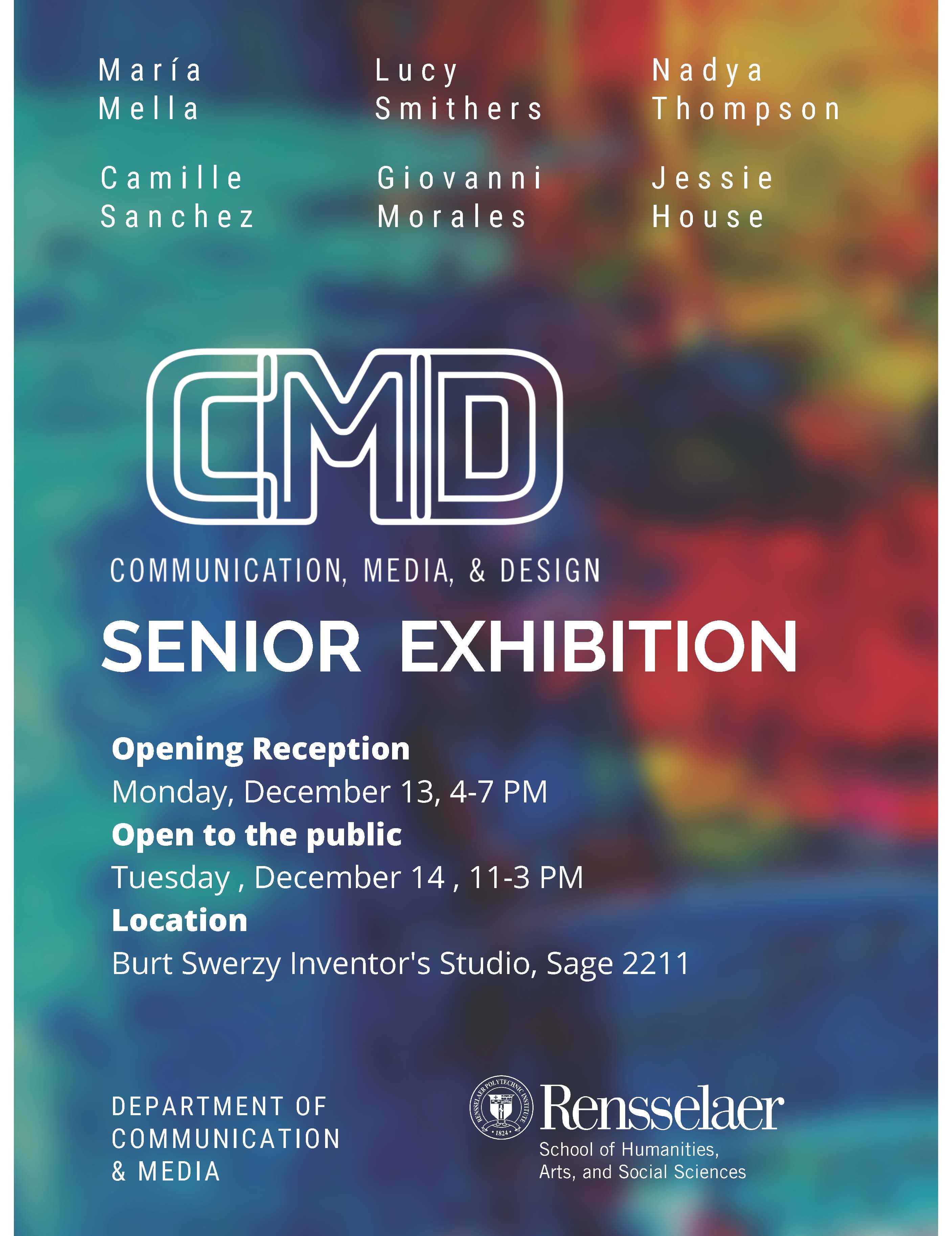 CMD Senior Exhibition Poster Fall 2021