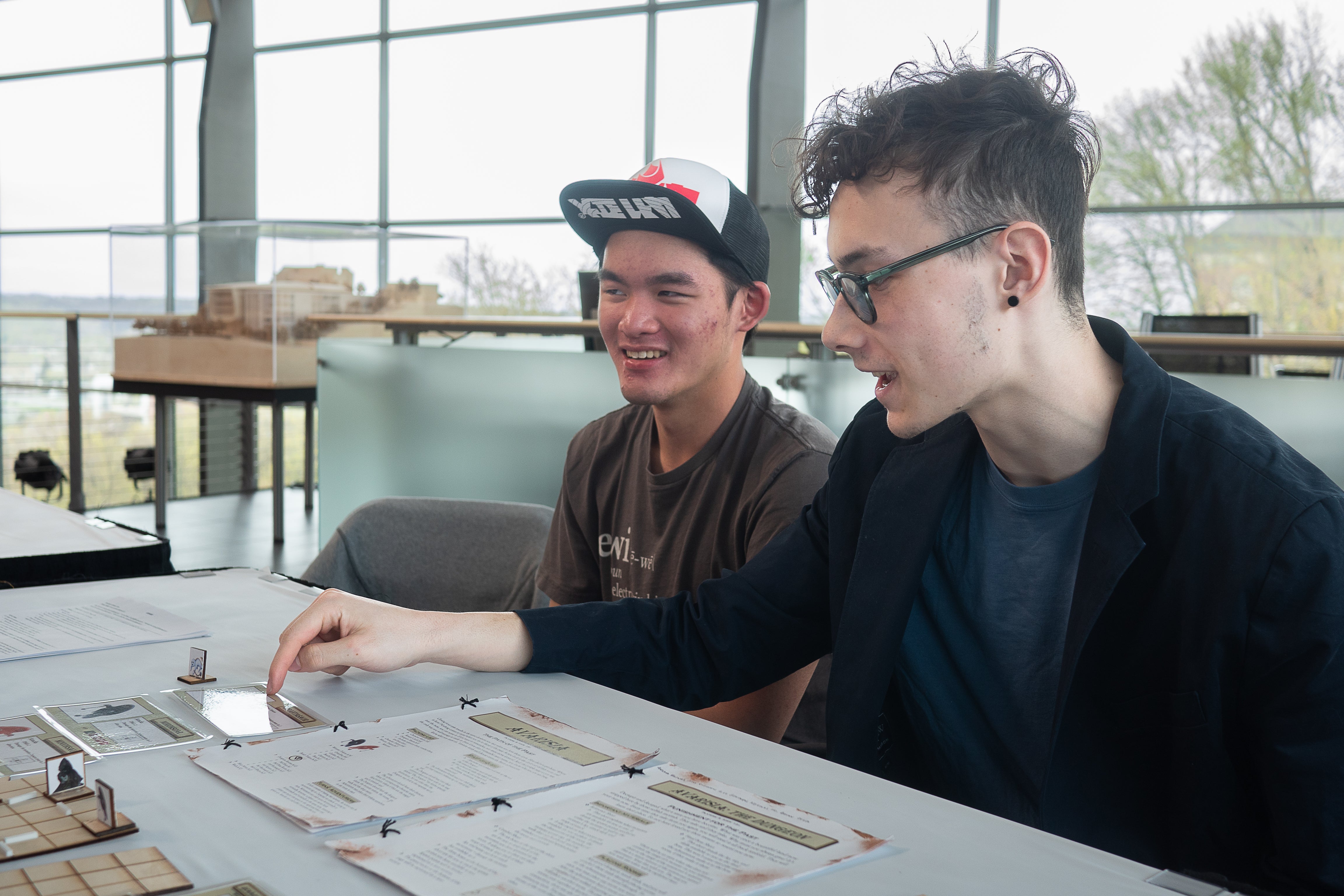 GSAS Students working on one of their projects at GameFest