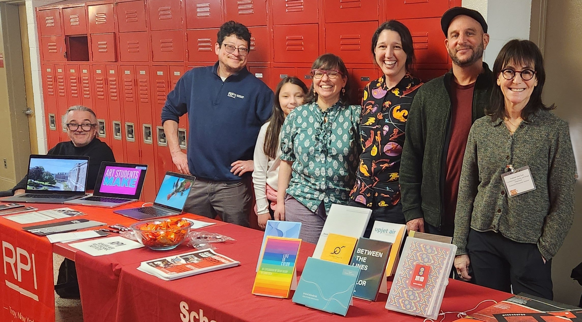 hass faculty at recruiting event