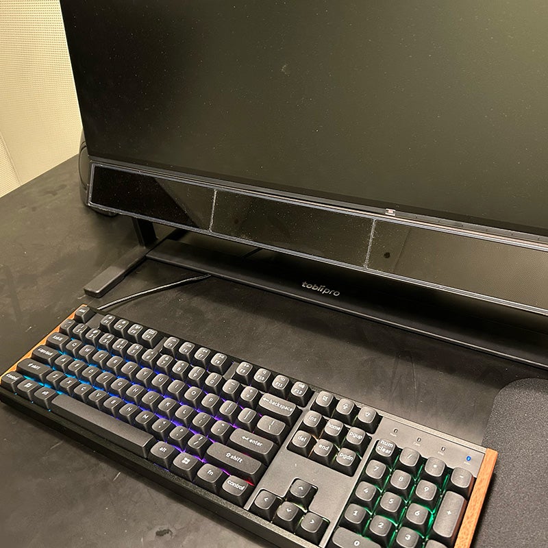 Keyboard and monitor