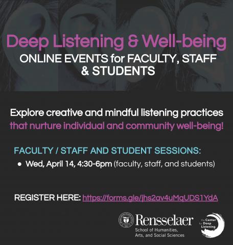 Community Deep Listening and well being poster
