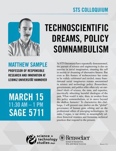 Matthew Sample STS Colloquium Poster image