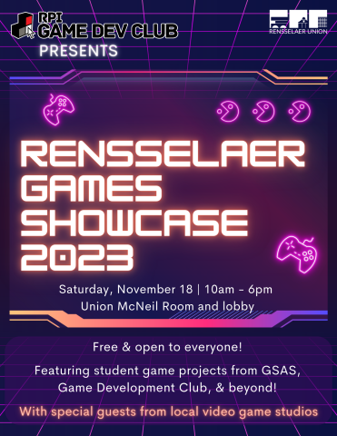 Rensselaer Games Showcase 2023