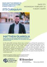 Matthew Guariglia Event poster